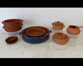 Lot 7431 Terracotta Cazuelas Casserole Dishes