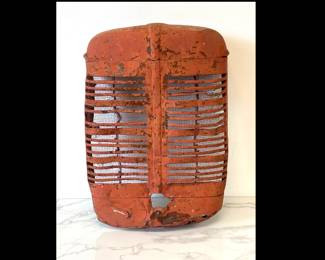Lot 7206 Antique Tractor Front Grill Cover Wall Art