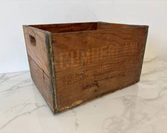Lot 7210 Antique Cumberland Dairy Product Crate