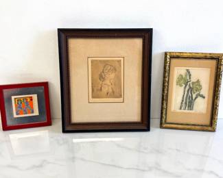 Lot 7551 Signed Numbered Art Jill Flink Raleigh Clayton Pond Lila Copeland