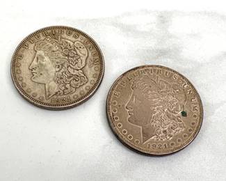 Lot 7132 US Coins 1921 Morgan Silver Dollars