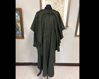 Lot 7434 Vintage Duckenfields Womens Size 38 Wool Cape Jacket Coat