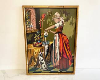 Lot 7094 Vintage Needlepoint Art