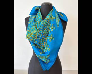 Lot 7452 Vintage Hermes Silk Scarf Vinci