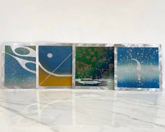 Lot 7099 Robert B. Rickard Metal Abstract Panels Art