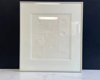 Lot 7342 Mary S Shakespeare Signed Embossed Paper Relief Art