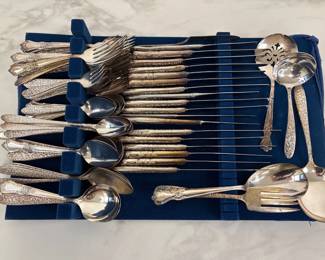 Lot 7126 Vintage Silverplate Flatware