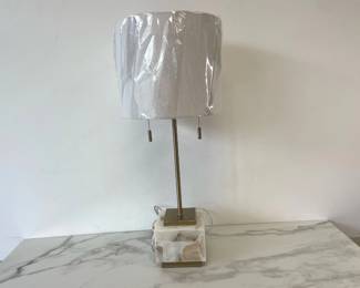 Lot 7273 Stone Base Table Lamp