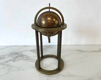Lot 7267 Vintage Brass Arabic Engraved Celestial Globe