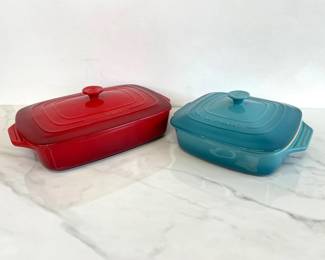 Lot 7169 Le Creuset Covered Baking Dishes
