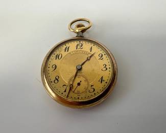 Lot 7413 18K Gold Longines Pocket Pendant Watch Jewelry