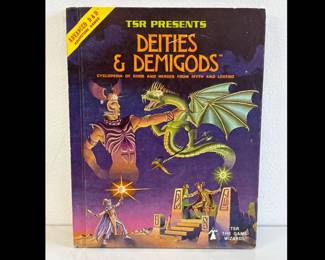 Lot 7549 Vintage 1980 TSR Games DD DnD Advanced Dungeons Dragons Deities Demigods Book