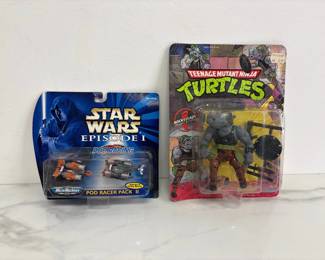 Lot 7107 Vintage Toys Teenage Mutant Ninja Turtles Star Wars