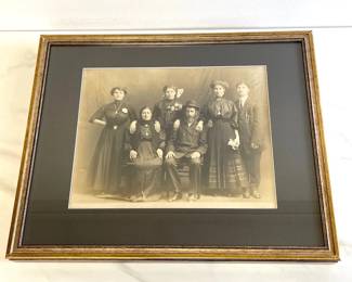 Lot 7343 Antique Black and White Portrait Photo Art