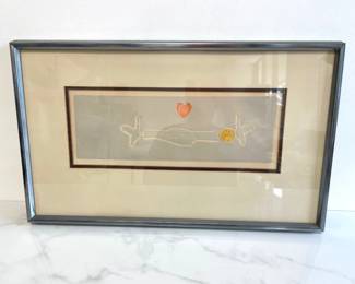Lot 7056 Mireille Kramer Signed Time For Friends Serigraph Art Print