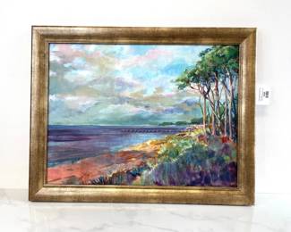Lot 7038 Original Seascape Painting Art Unsigned