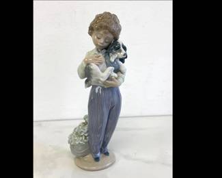 Lot 7556 Lladro Porcelain My Buddy Boy Dog Figurine