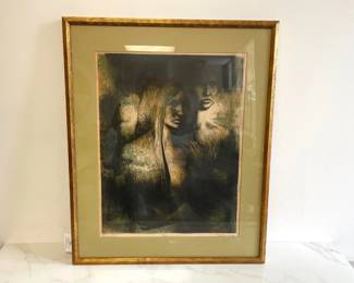 Lot 7062 Vintage David Sexauer NC Signed Springscape 1925 Etching Art
