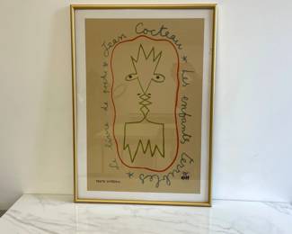 Lot 7339 Jean Cocteau Cover Artwork Les Enfants Terribles Poster Art