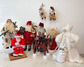 Lot 7367 Christmas Santa Figurines Mark Roberts Edna Young Etc