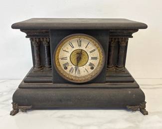 Lot 7149 Antique H.G. Bates Mantle Clock