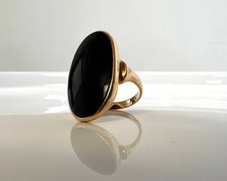 Lot 7623 14k Gold Onyx Ring Jewelry