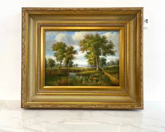 Lot 7042 Signed Landscape Oil Painting Art