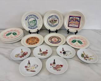 Lot 7288 Perry Haute Porcelaine Appetizer Plates Faience de SaintAmand Cheese Plates