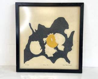Lot 7076 Carol Gaw Signed The Egg Lino Art