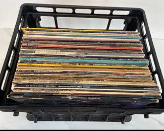 Lot 7104 Vintage Vinyl Records Albums Elton John Barry White Bruce SpringSteen