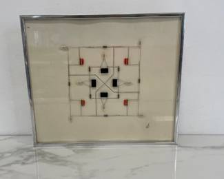 Lot 7525 LIGHTS UP Nicholas Bassill L ectrique Art Technological Mandala Art
