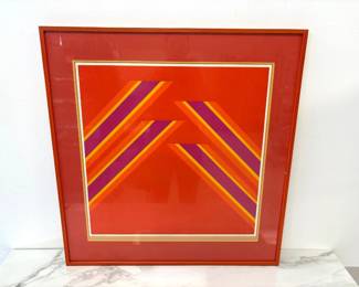 Lot 7574 Vintage 1970 Sennajet III MCM Silkscreen Artists Proof