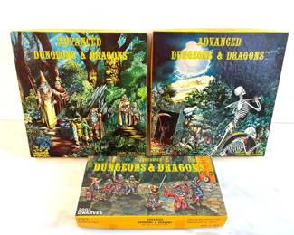 Lot 7550 Vintage Grenadier Models DD DnD Advanced Dungeons Dragons Pewter Alloy Miniature Figure Sets for Adventure Gaming
