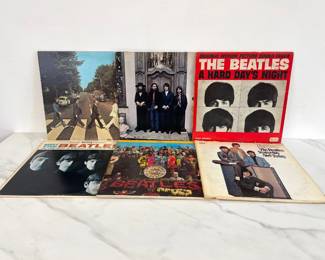 Lot 7100 Vintage Beatles Vinyl Records Albums