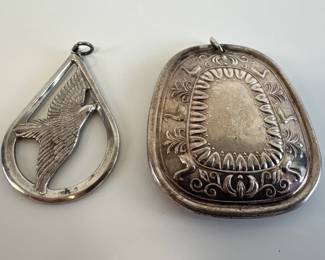 Lot 7310 Sterling Silver Vintage 1976 Towle Liberty Bell Wallace Peace Pendants Jewelry