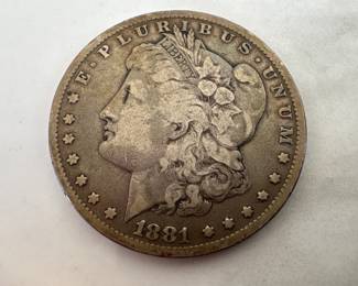 Lot 7463 US Coins 1881 Morgan Silver Dollar