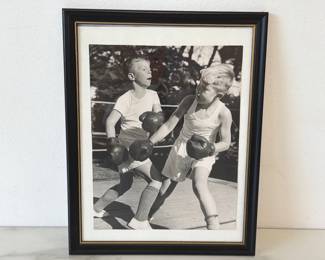 Lot 7449 Vintage Boys Boxing Photograph Art