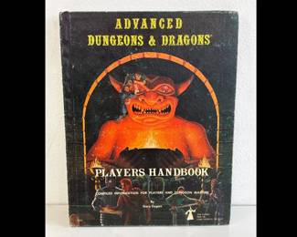 Lot 7547 Vintage 1978 TSR Games DD DnD Advanced Dungeons Dragons Players Handbook Book
