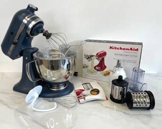 Lot 7172 KitchenAid Artisan Stand Mixer Veggie Sheet Cutter Shredder Attachments