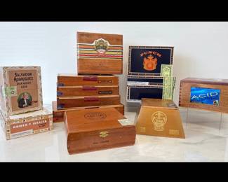 Lot 7454 Vintage Cigar Boxes Tobacciana