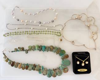 Lot 7453 Sterling Silver Necklaces Jewelry