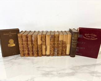 Lot 7147 Vintage Books Decorative Cloth and Leather Bindings