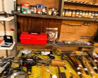 Items Located In The Lower Un-Finished Tool Room