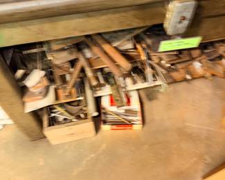 Items Located In The Lower Un-Finished Tool Room