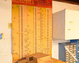 Items Located In The Lower Un-Finished Tool Room