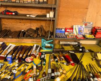Items Located In The Lower Un-Finished Tool Room