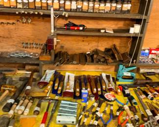Items Located In The Lower Un-Finished Tool Room