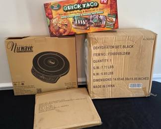 NEW IN BOX Precision Nuwave , Dehydrator , And As Seen On TV Quick Taco