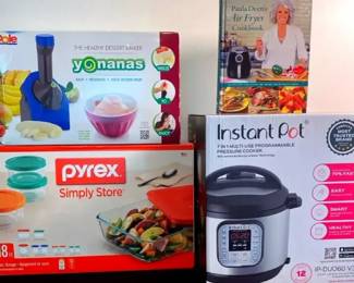 7 In 1 Instant Pot Pressure Cookerslow Cooker, Pyrex 18pc Glass Storage Set, Dole Healthy Dessert