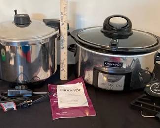 Wolfgang Puck Bistro 7.5 Electric Pressure Cooker ,and Electric Crock Pot